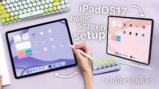 My iPadOS 17 Home Screen Setup & Customization
