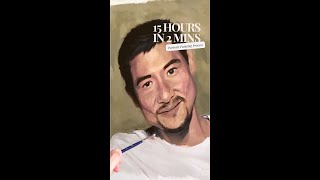 15 hours of Portrait Painting in 2 minutes.