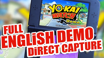 Yo-Kai Watch / FULL US DEMO gameplay / English / Direct Capture