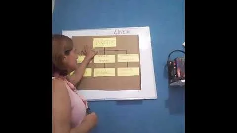 O que é um organograma linear?