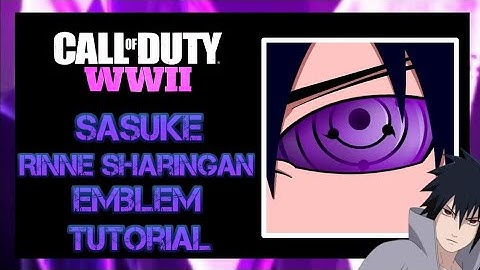 WW2 | Sasuke Uchiha Rinnegan  Emblem Tutorial [ Live Commentary ]| CoD World War 2 Emblem #23