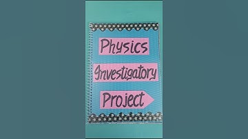 Physics Investigatory Project on Electromagnetic Induction Class12  @parulcreations #physicsproject