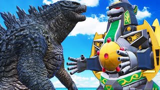 GODZILLA 2014 VS DRAGONZORD (Power Rangers)