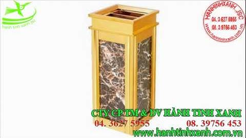 BÁN THÙNG INOX ĐÁ HOA CƯƠNG CHO NHÀ HÀNG KHÁCH SẠN - THÙNG RÁC ĐÁ CAO CẤP