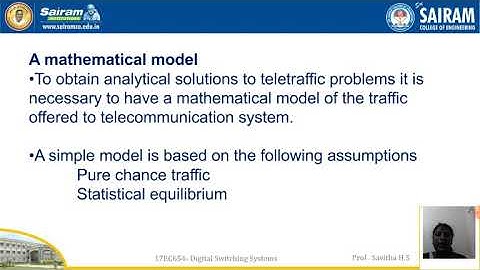 Lecture video_17EC654_Module3_Telecommunication traffic 2_Savitha