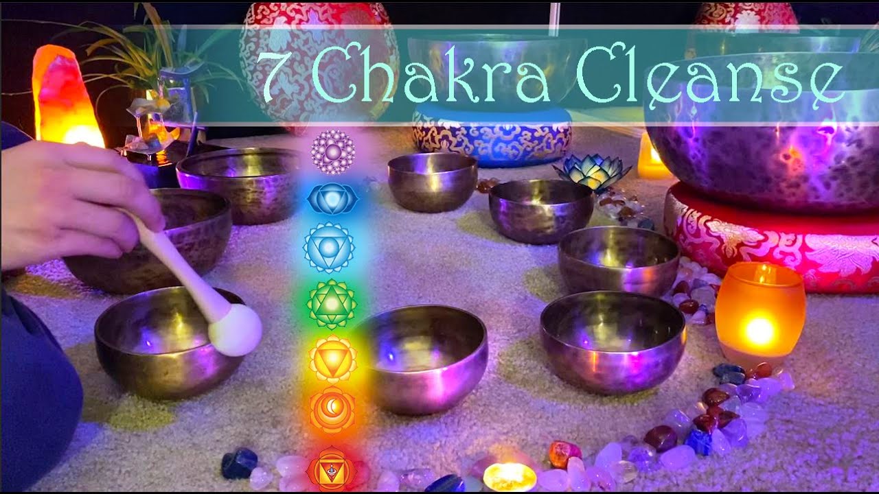 CLEANSE CHAKRA BLOCKAGES with Tibetan Singing Bowls, Cleanse Aura and