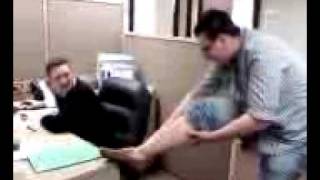 SILVER CREAMING HIS LEG  @ V.S OFFICE