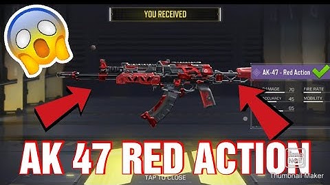 Call Of Duty: Mobile TIER 100 AK 47 RED ACTION AND TYPE 25 PINSTRIPES