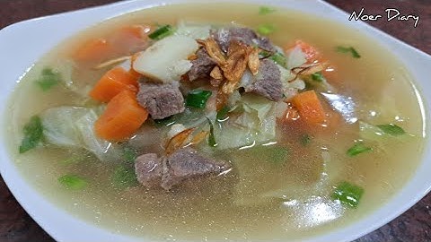 DAGINGNYA EMPUK KUAHNYA GURIH DAN SEGER ‼️RESEP SOP DAGING SAPI KUAH BENING