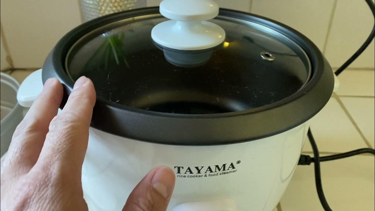 Tayama TMRC-03 1.5 Cup Portable Mini Rice Cooker White