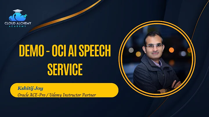 Demo - OCI AI Speech Service