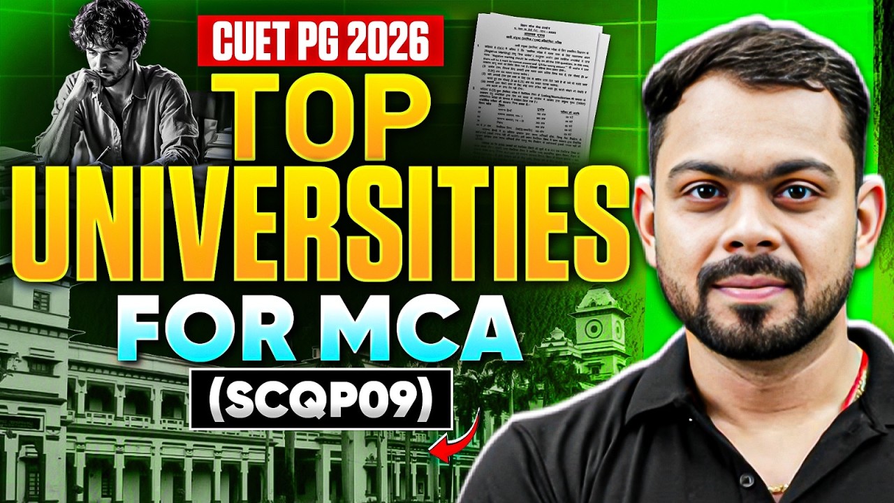 CUET PG 2026 Top Universities For MCA | Best University For MCA In CUET ...