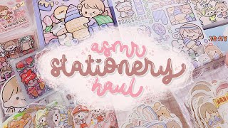 •. ASMR Cute Stationery Haul #48 : Square Journal Book, Sticker Box isi 100 lembar, ... .•