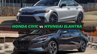 2023 Honda Civic vs 2023 Hyundai Elantra – Affordable Family Cars !