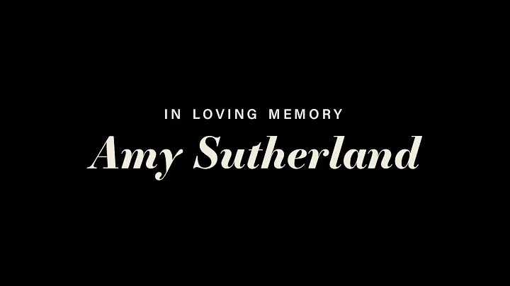 The Memorial Service for Amy Sutherland