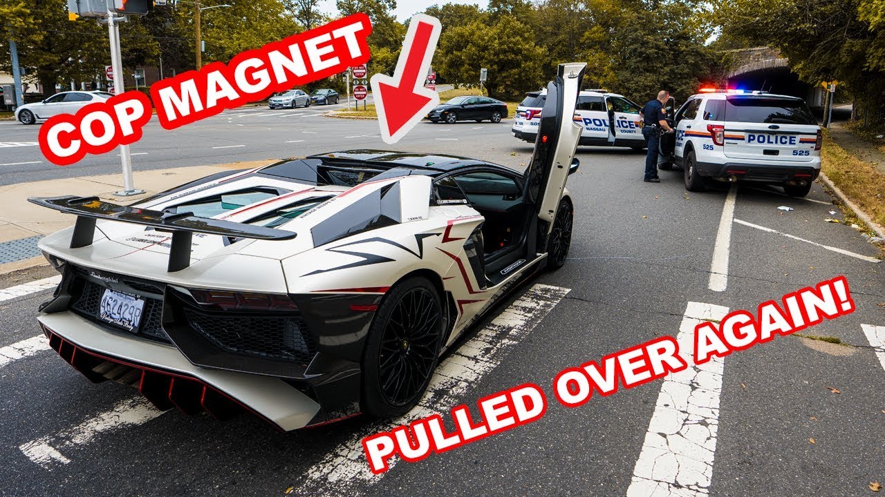 POLICE PULL US OVER FOR NO REASON! *LAMBOS ARE COP MAGNETS* - YouTube