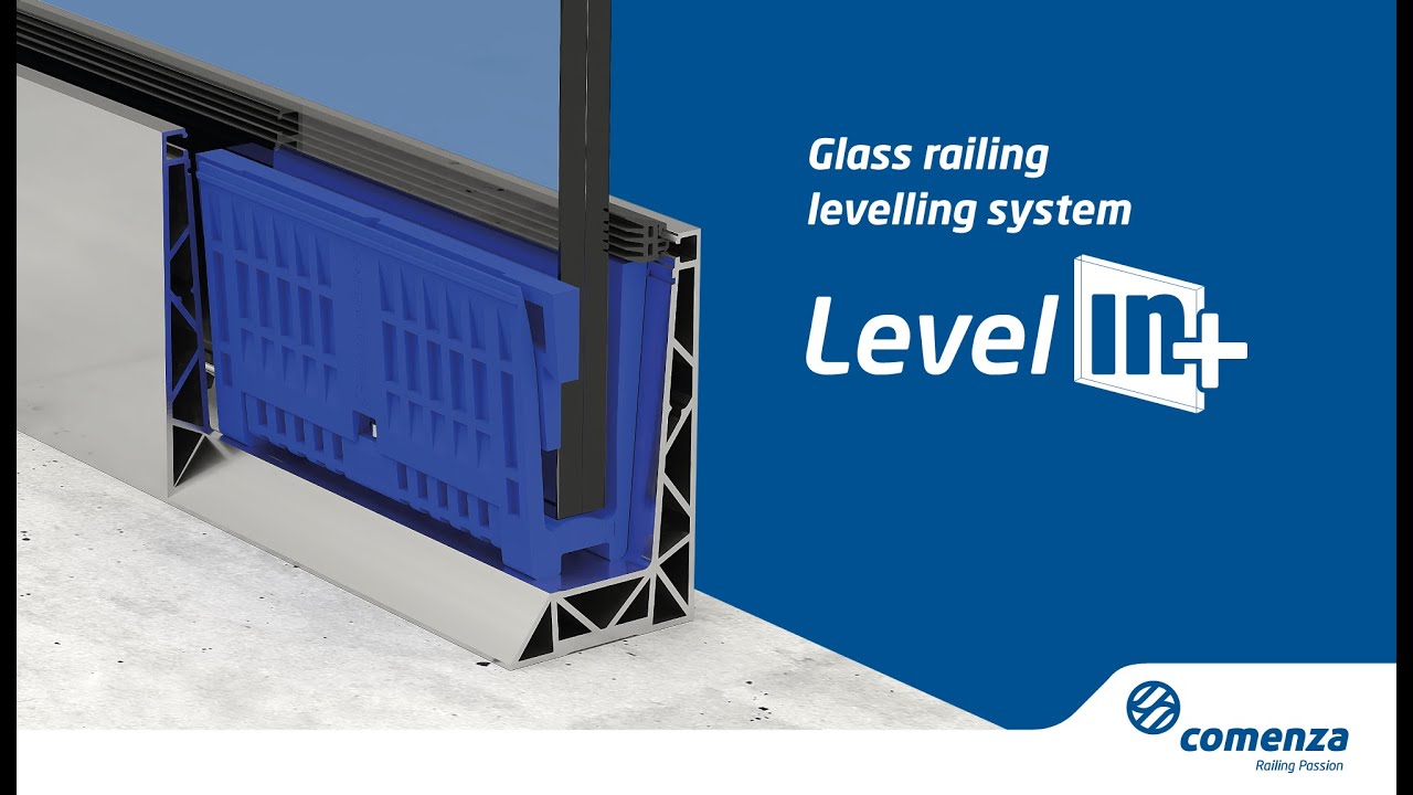 Leveling Pad Railing Level In+: glass railing leveling system - YouTube