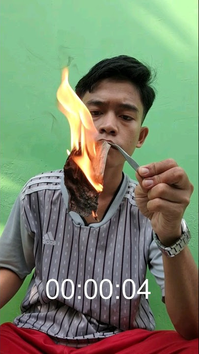 Manakah yang lebih cepat terbakar?! Tisu vs kertas vs daun kering #experiment #shorts