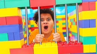 I Trapped My Little Brother in LEGO Prison for 24 Hours! - $10,000 Challenge