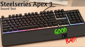 Steelseries Apex 3 │Stock Sound Test