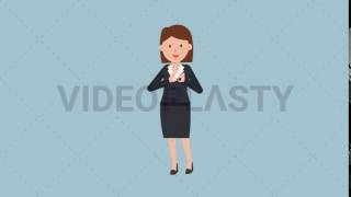 Woman Interpreting Sign Language Animation MOV GIF