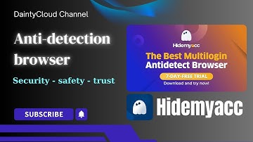Instructions for creating a Hidemyacc profile and how to log in to Proxy on Hidemyacc