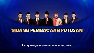 Sidang Pembacaan Putusan 3 Perkara