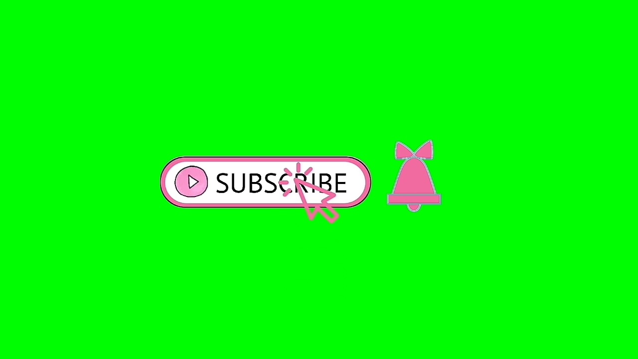 Green Screen Subscribe Button Pink Free Download Youtube Seni