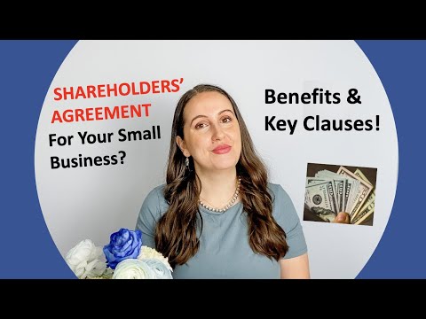 SHAREHOLDERS AGREEMENT: Benefits & Key Clauses! LAWYER Explains. [Virtual ON Law Firm]