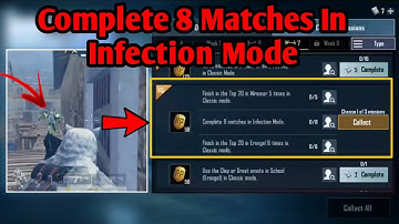 COMPLETE 8 MATCHES IN INFECTION MODE WEEK 7 SEASON 15 PUBG MOBILE MISSION || By Flawx Gaming