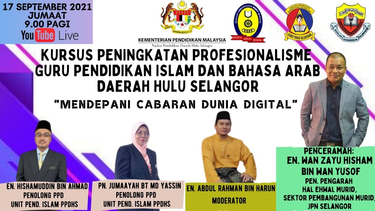 Kursus Peningkatan Profesionalisme Guru Pendidikan Islam Bahasa Arab Daerah Hulu Selangor Youtube