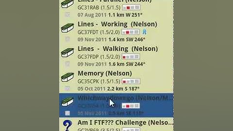 Search for a cache with CacheSense for Android