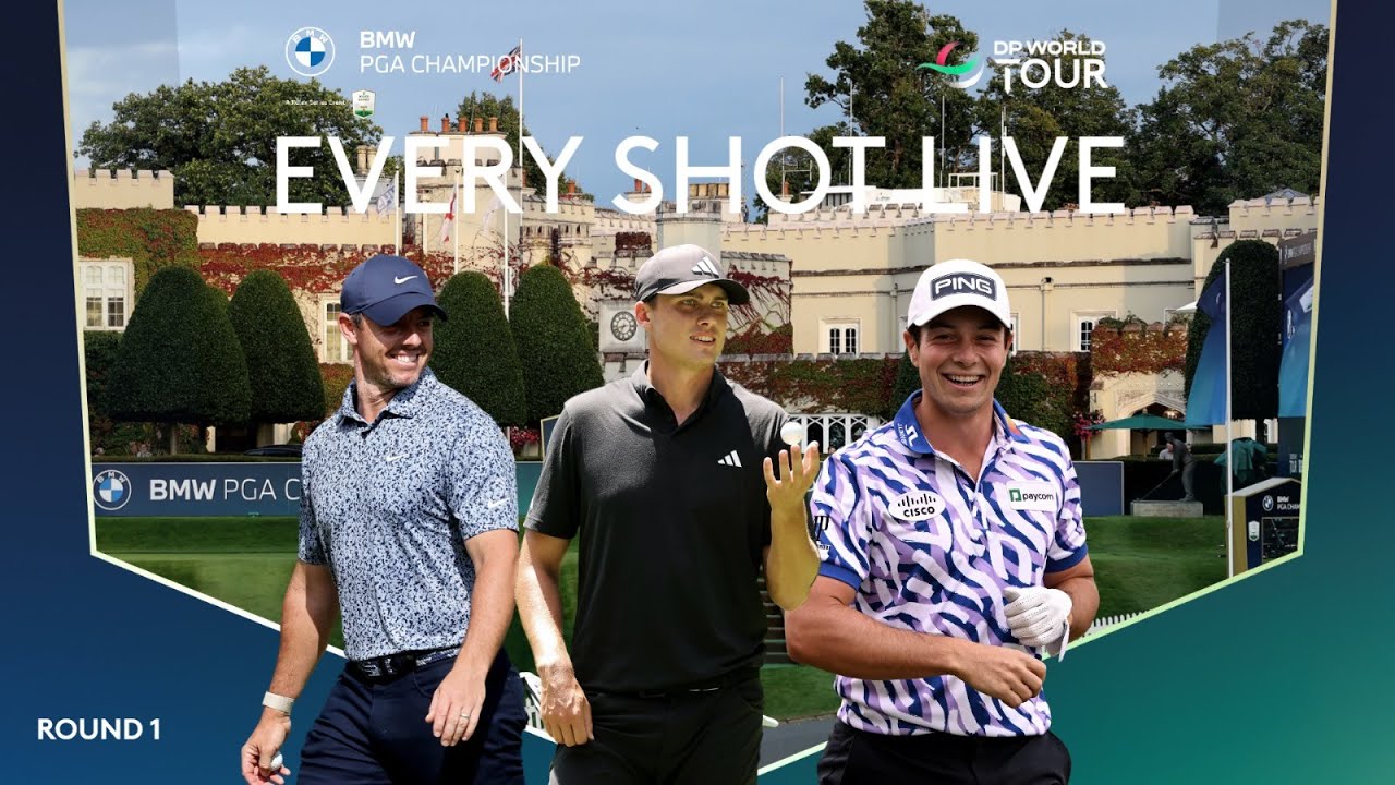 LIVE Rory McIlroy, Ludvig Åberg and Viktor Hovland 2023 BMW PGA Championship Day 1