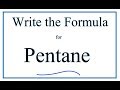 Pentane Structure and Properties