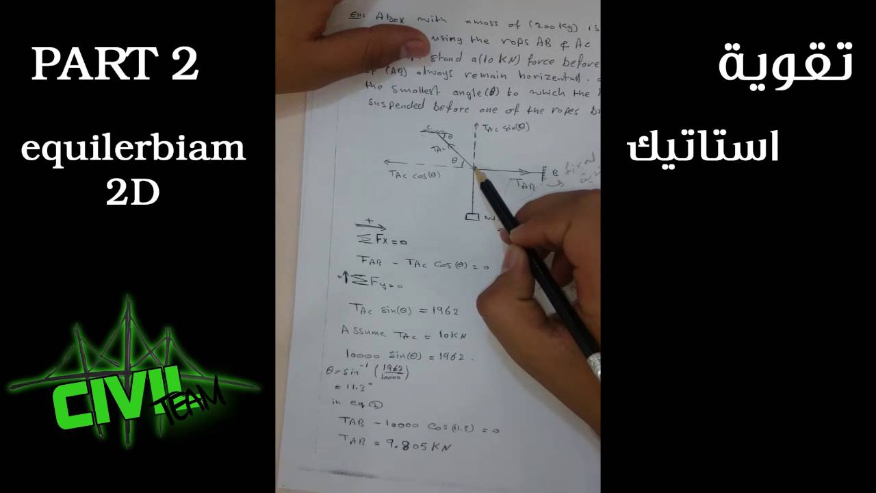 Statics , equilibrium part 2 - YouTube