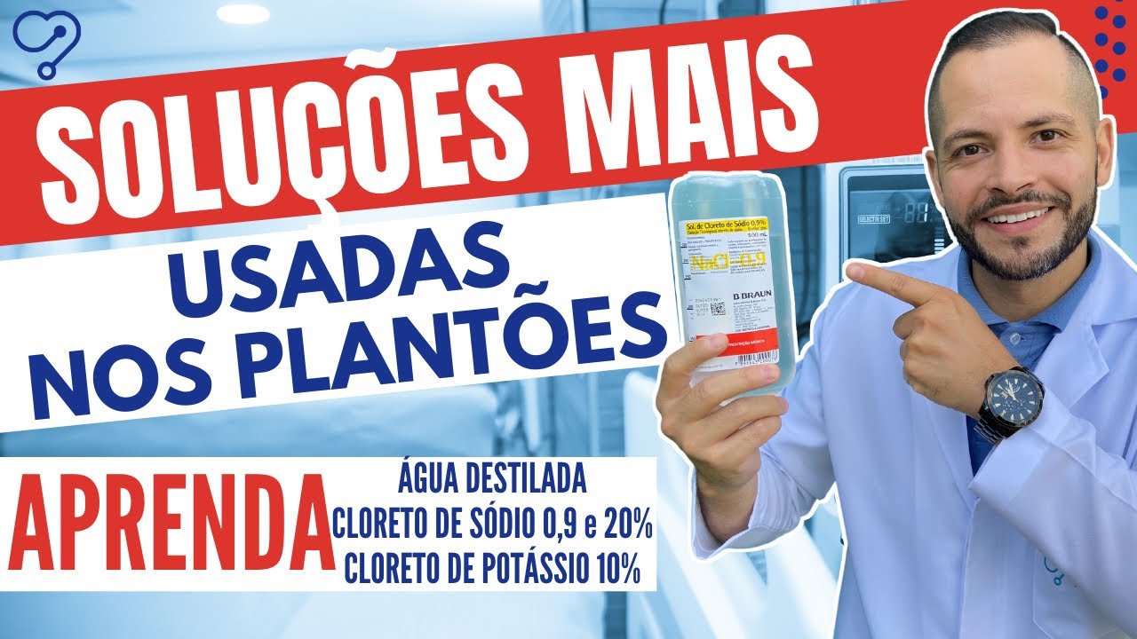 Cloreto de sódio 0,9% - Água destilada - Cloreto de sódio 20% - Cloreto de potássio 10%