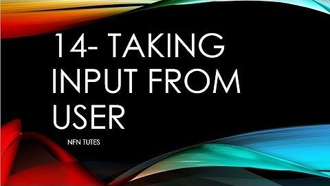 java tutorials urdu NFN 14   taking input from user