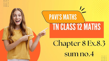 TN class 12 maths chapter 8 ex 8.3 sum no.4| Differentiation and partial derivatives |#tn12maths