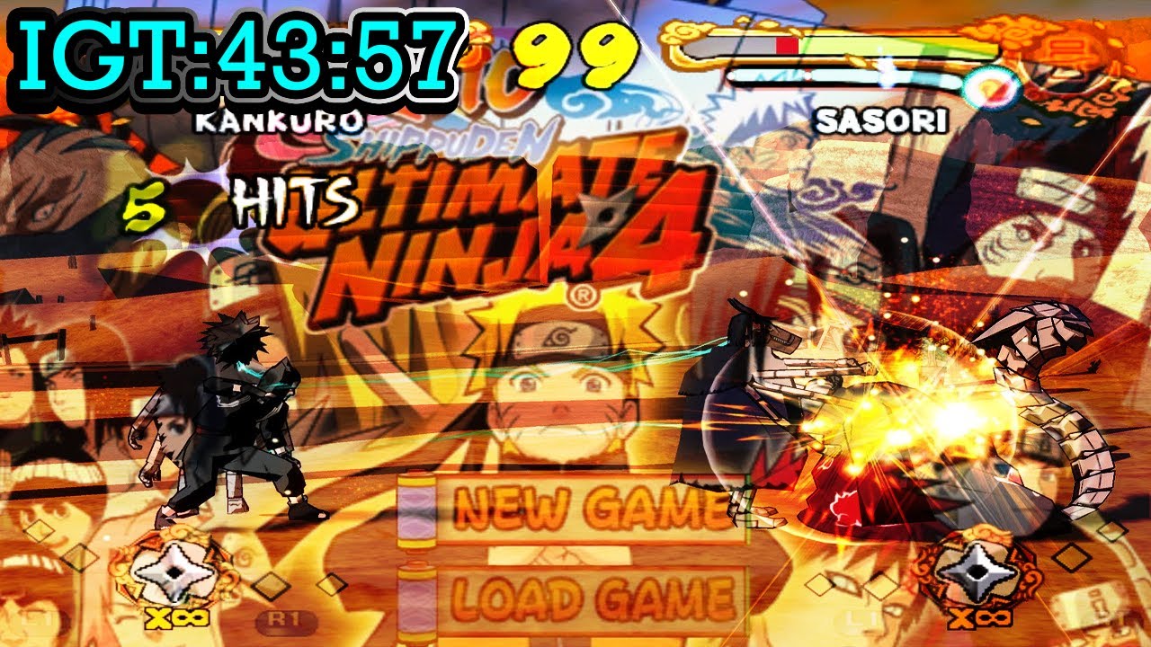 Naruto Shippuden: Ultimate Ninja 04  - Speedrun Master Mode IGT: 