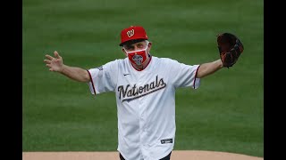 Dr. Anthony Fauci throws 1st pitch at Yankees-Nationals