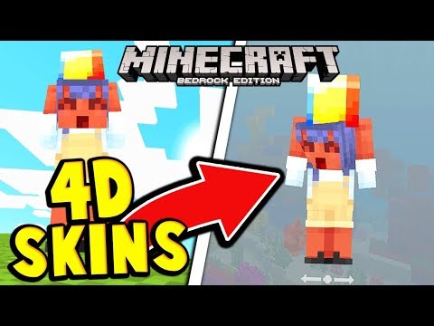How to Get 4D SKINS in MCPE - Minecraft PE (Pocket Edition) - YouTube