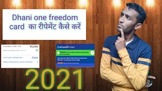 Dhani One Freedom Card Ka Repayment Kaise Kare Tips And Trick Dhani App Repayment Importan Update