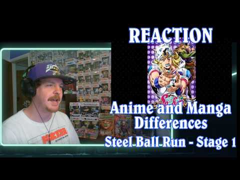 JoJo Anime & Manga Differences Part 7 - Steel Ball Run 1st Stage REACTION