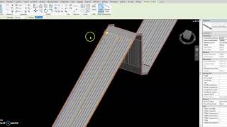 Automatic conduit along cable tray with multiple riser angle