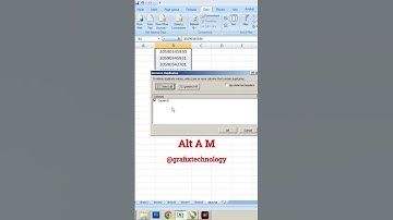 Delete Duplicate in Excel #viral #shorts #short #shortfeed #reels  @GrafixTechnology ​