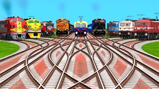 9️⃣ Indian Trains Passing For Bumpy Curves Branches Railroad Juctions || Train Simulator Classic  screenshot 1