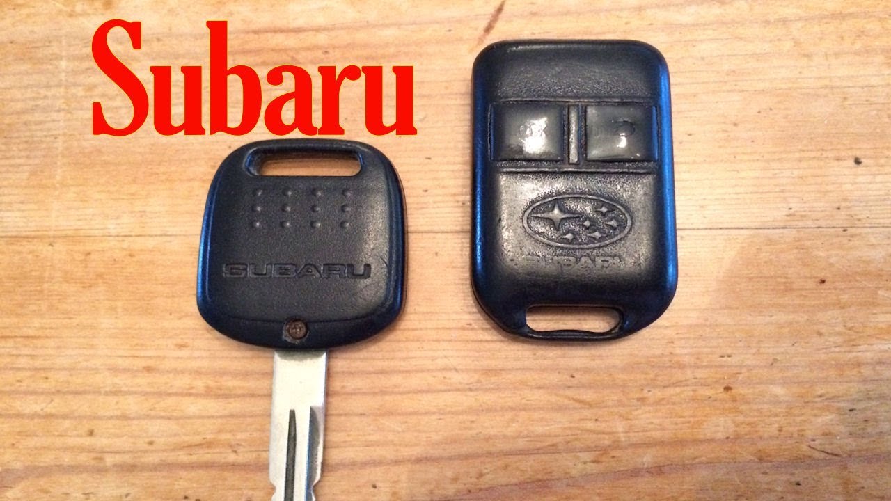 Subaru key fob battery change - YouTube