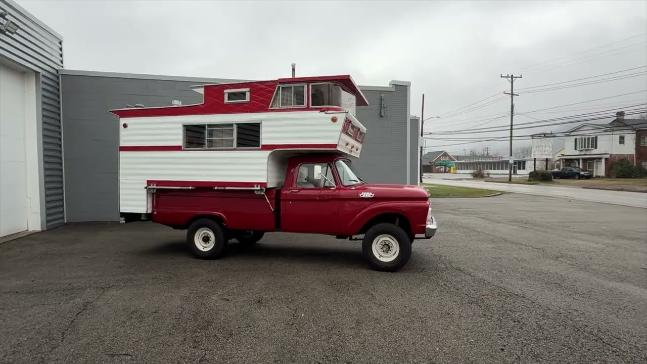 Вы никогда не видели такого автодома на базе пикапа Ford 1963 года выпуска.