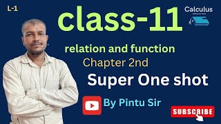 ncert class-11 math ||chapter -2 relation and function