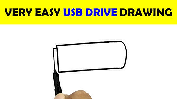 HOW TO DRAW USB DRIVE | PEN DRIVE DRAWING